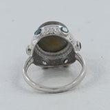 Larimar Sterling Silver Ring