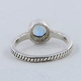 925 Sterling Silver Blue Topaz Rings