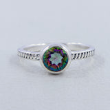 925 Sterling Silver Blue Topaz Rings