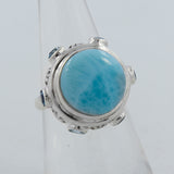 Larimar Sterling Silver Ring