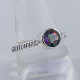 925 Sterling Silver Blue Topaz Rings