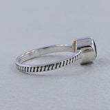 925 Sterling Silver Blue Topaz Rings