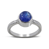 925 Sterling Silver Blue Topaz Rings