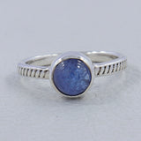925 Sterling Silver Blue Topaz Rings
