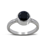 925 Sterling Silver Blue Topaz Rings