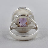 Natural Citrine Silver Ring