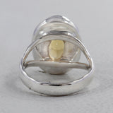 Natural Citrine Silver Ring