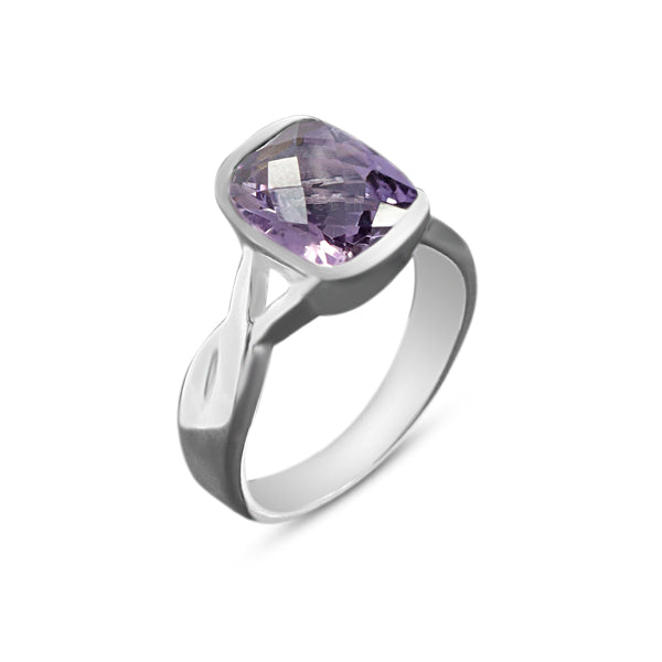 Amethyst Silver Rings