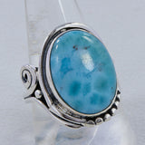 925 Sterling Silver Dendritic Opal Rings