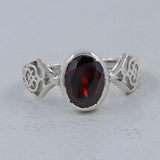 925 Sterling Silver Ruby Ring