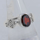 925 Sterling Silver Ruby Ring
