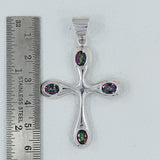 925 Sterling Silver Blue Topaz Pendants