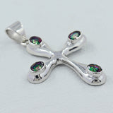 925 Sterling Silver Blue Topaz Pendants