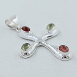 925 Sterling Silver Blue Topaz Pendants