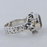 925 Sterling Silver Blue Topaz Rings