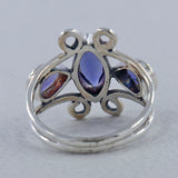 Natural Blue Topaz Sterling Silver Rings