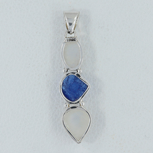 Rainbow Moonstone Silver Pendants