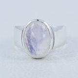 925 Sterling Silver Larimar Ring