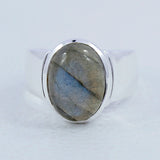 925 Sterling Silver Larimar Ring