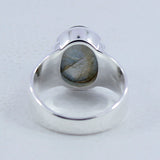 925 Sterling Silver Larimar Ring
