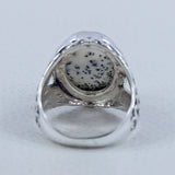 Rainbow Moonstone Silver Ring
