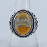 Rainbow Moonstone Silver Ring