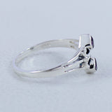 Natural Amethyst Silver Ring