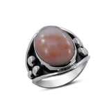 925 Sterling Silver Dendritic Opal Rings
