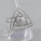 Pearl Gemstone Silver Rings