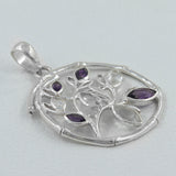 925 Sterling Silver Blue Topaz Pendants