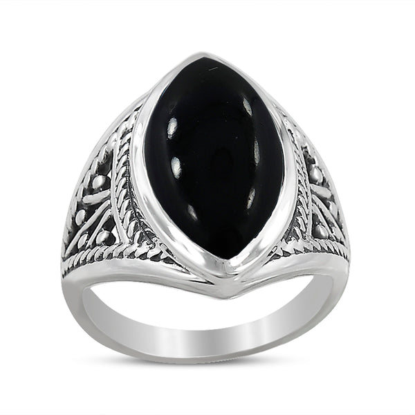 Natural Rainbow Moonstone Silver Rings