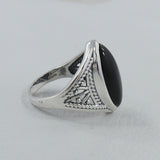 Natural Rainbow Moonstone Silver Rings