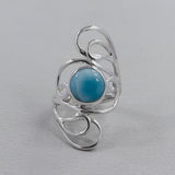 Rainbow Moonstone Designer Silver Rings