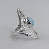 Rainbow Moonstone Designer Silver Rings