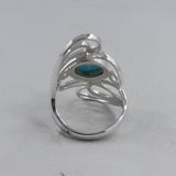 Rainbow Moonstone Designer Silver Rings
