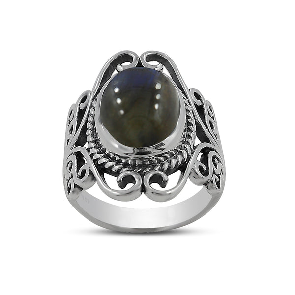Labradorite Silver Rings