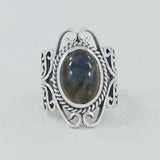 Labradorite Silver Rings