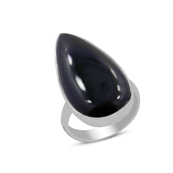 925 Sterling Silver Black Onyx Ring