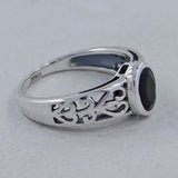 Genuine Emerald Silver Rings