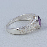 Genuine Emerald Silver Rings