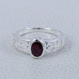 Genuine Emerald Silver Rings