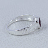 Genuine Emerald Silver Rings