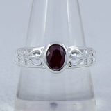 Genuine Emerald Silver Rings