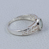 Genuine Emerald Silver Rings