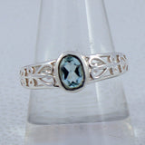 Genuine Emerald Silver Rings