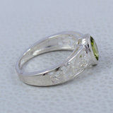 Genuine Emerald Silver Rings