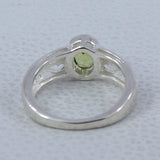 Genuine Emerald Silver Rings