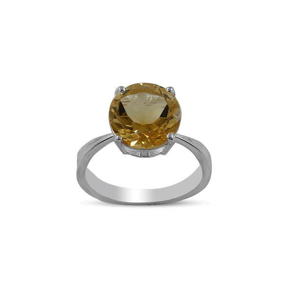 925 Sterling Silver Citrine Rings