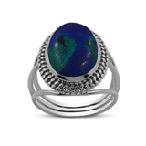925 Sterling Silver Malachite Rings