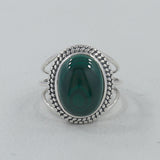 925 Sterling Silver Malachite Rings